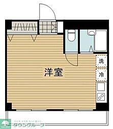 メゾン・ド・ヴィレ鷺沼 ワンルームの間取図画像