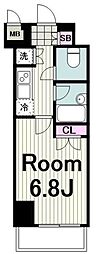 スパシエ・エル新横浜 1Kの間取図画像