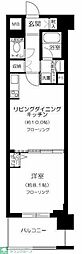 エルエー・プライル新横浜 1LDKの間取図画像