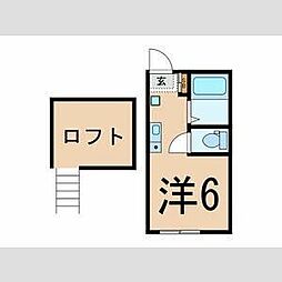 CasaHills横浜 ワンルームの間取図画像