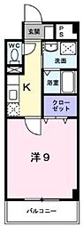 グランシエスタ 1Kの間取図画像