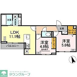間取図画像 2LDK