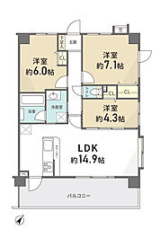 間取図画像 3LDK
