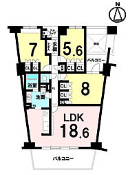 間取図画像 3LDK