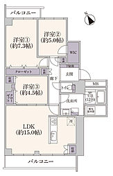 間取図画像 3LDK