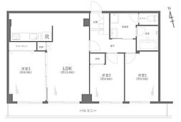 ストークマンション上大岡 3LDKの間取図画像