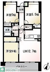 アンジェリーク 3LDKの間取図画像