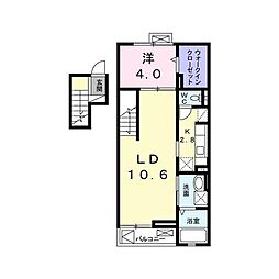 プログレス 1LDKの間取図画像