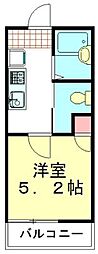 ソフィアコーポ上沢 1Kの間取図画像