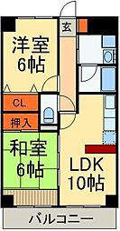 タトヨビル 2LDKの間取図画像