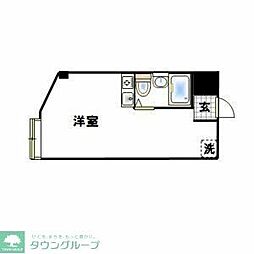 フレンドシップ坂戸 ワンルームの間取図画像