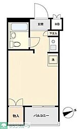キャッスルマンション坂戸 1Kの間取図画像