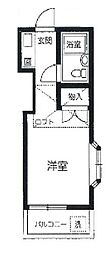 コーポ88 1Kの間取図画像