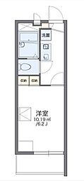 東武東上線 志木駅 バス20分 北美町下車 徒歩5分の賃貸マンション 2階1Kの間取り