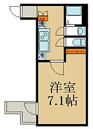 東武東上線 みずほ台駅 徒歩14分の賃貸アパート 1階1Kの間取り
