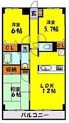 東武東上線 朝霞駅 バス10分 根岸台保育園下車 徒歩5分の賃貸マンション 1階3LDKの間取り