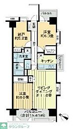 東武東上線 川越駅 徒歩5分の賃貸マンション 5階2SLDKの間取り