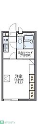 レオパレスＷｉｎｇＶａｌｌｅｙ 2階1Kの間取り