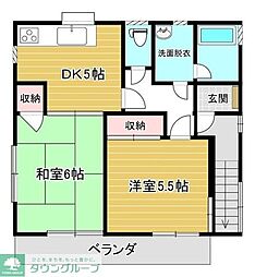 間取図画像 2DK