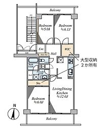 間取図画像 3LDK