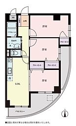 グランドメルシー北原台 3LDKの間取図画像