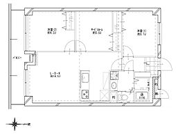 トーカンマンション川口第2 3LDKの間取図画像