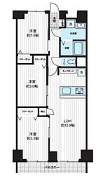 ドルミ春日部 3LDKの間取図画像