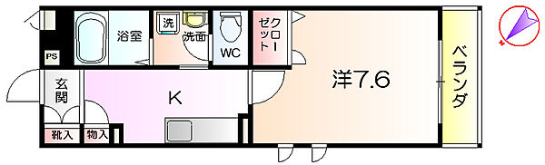 シャーメゾン大浜 ｜大阪府堺市堺区大浜北町3丁(賃貸マンション1K・2階・29.15㎡)の写真 その2