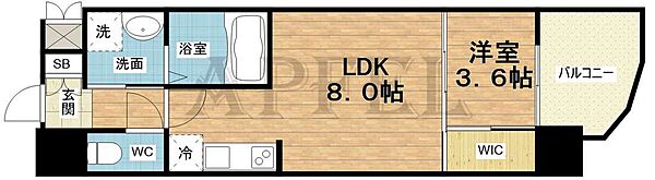 セレニテ福島アリア ｜大阪府大阪市福島区玉川3丁目(賃貸マンション1LDK・4階・28.46㎡)の写真 その2