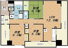 サンメゾン城東フォルテージ  ｜ 大阪府大阪市城東区今福西1丁目5-3（賃貸マンション3LDK・14階・68.00㎡） その2