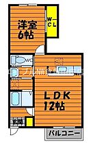 コーモドサンゴ　A  ｜ 岡山県倉敷市笹沖（賃貸アパート1LDK・1階・46.03㎡） その2