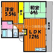 サンライフ粒江 101 ｜ 岡山県倉敷市粒江2196-2（賃貸アパート2LDK・1階・50.90㎡） その2