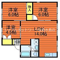 セジュール貝吹　B棟 201 ｜ 岡山県倉敷市福島536-5（賃貸アパート3LDK・2階・63.68㎡） その2