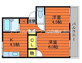 プレジール万寿東 102 ｜ 岡山県倉敷市福島424（賃貸アパート2K・1階・37.72㎡） その2