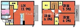 ボナールV 103 ｜ 岡山県倉敷市羽島246-1（賃貸テラスハウス3LDK・1階・78.93㎡） その2