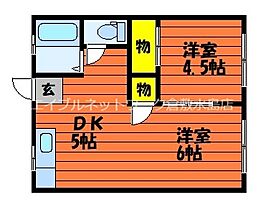 コーポ久松　東、西 7 ｜ 岡山県倉敷市栗坂317-2（賃貸アパート1LDK・2階・30.60㎡） その2