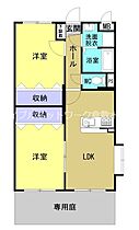 シャンドフルール 101 ｜ 岡山県総社市小寺172-1（賃貸マンション2LDK・1階・57.00㎡） その2