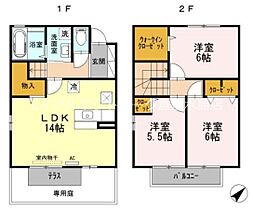 セレッソコート　Ｂ棟 103 ｜ 岡山県倉敷市水江195-1（賃貸テラスハウス3LDK・1階・79.40㎡） その2