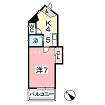 ミカーサ老松 202 ｜ 岡山県倉敷市老松町2丁目6-35（賃貸マンション1K・2階・25.34㎡） その2