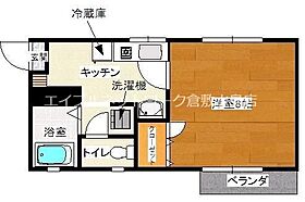 パストラルA棟 2 ｜ 岡山県倉敷市玉島爪崎141-5（賃貸アパート1K・2階・24.71㎡） その2