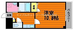 マリベール新倉敷 303 ｜ 岡山県倉敷市新倉敷駅前1丁目32（賃貸マンション1K・3階・33.05㎡） その2