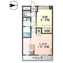 グランドスカイ  ｜ 岡山県倉敷市玉島乙島（賃貸アパート1LDK・2階・41.04㎡） その2