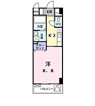 岡山県岡山市北区中山下1丁目9番20号（賃貸マンション1K・4階・30.05㎡） その2