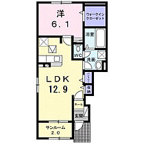 シエロガーデン倉敷Ａ 101 ｜ 岡山県倉敷市宮前507番地1（賃貸アパート1LDK・1階・50.49㎡） その2