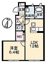 ブリエノーヴァ 102 ｜ 岡山県倉敷市四十瀬484-2（賃貸アパート1LDK・1階・44.40㎡） その2