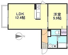 ワイスリーグランプラス　A棟 103 ｜ 岡山県倉敷市宮前465-1（賃貸アパート1LDK・1階・42.17㎡） その2