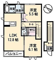 リヴ・カナール 201 ｜ 岡山県倉敷市浦田2515-1（賃貸アパート2LDK・2階・61.63㎡） その2