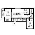 レガリア豊平公園1階6.0万円