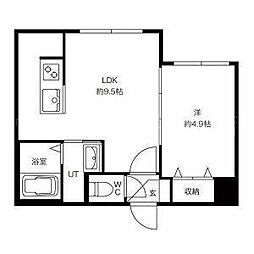 ENCHAN-THE豊平公園(アンシャンテ） 4階1LDKの間取り