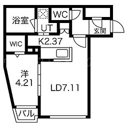 間取図画像 1LDK